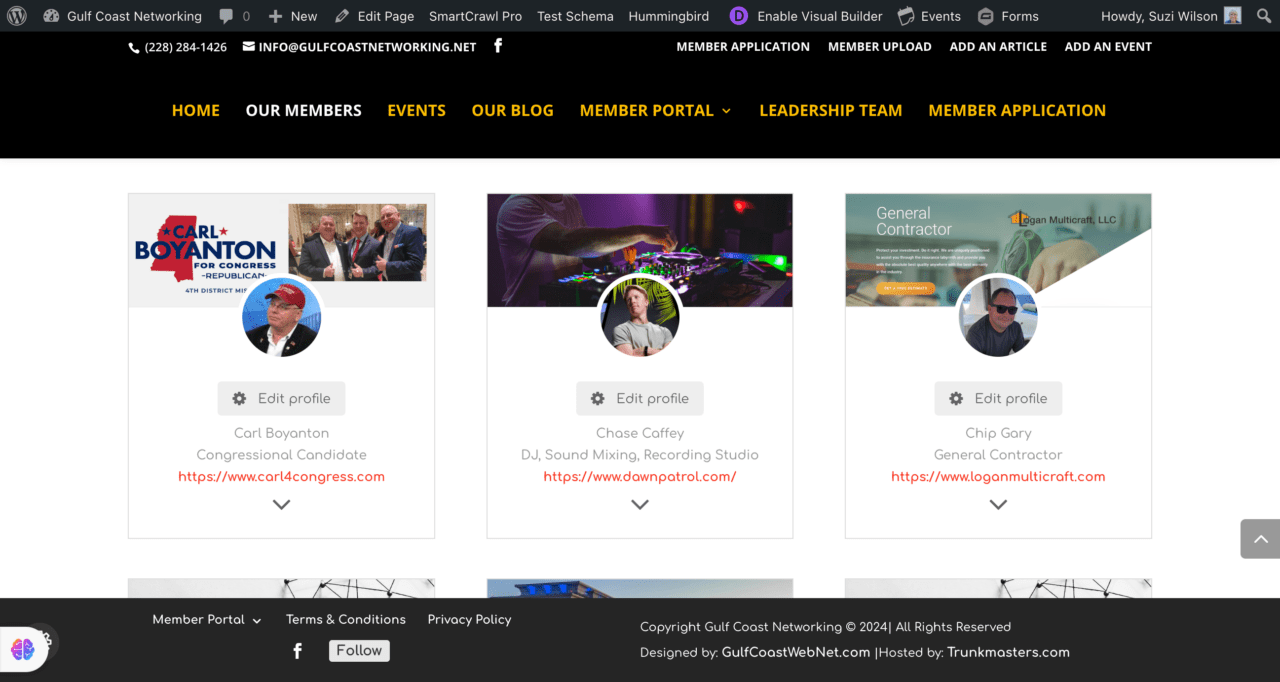 Website Update and group policy reminders